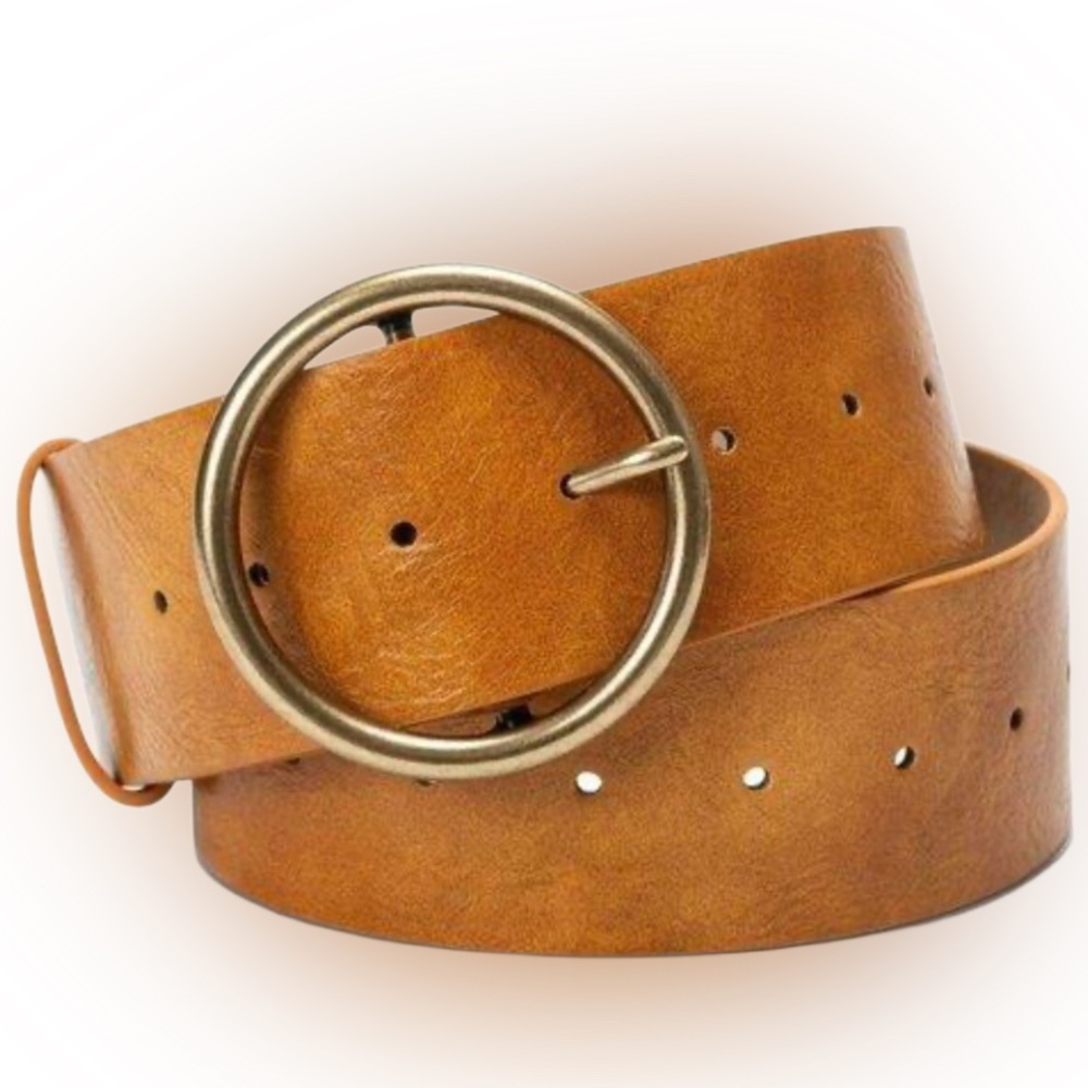 INC International Concepts Classic 2” Wide Belt - SIZE M/L NWOT
